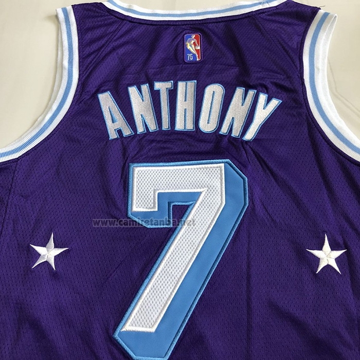 Camiseta Los Angeles Lakers Carmelo Anthony #7 Ciudad 2021-22 Violeta